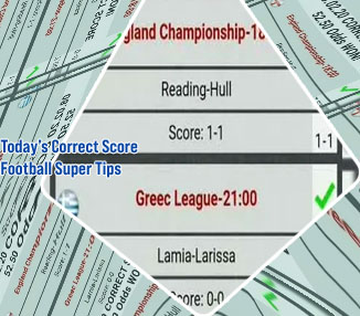 All correct score prediction today