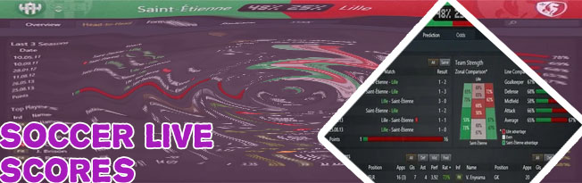 Livescore with odds and prediction